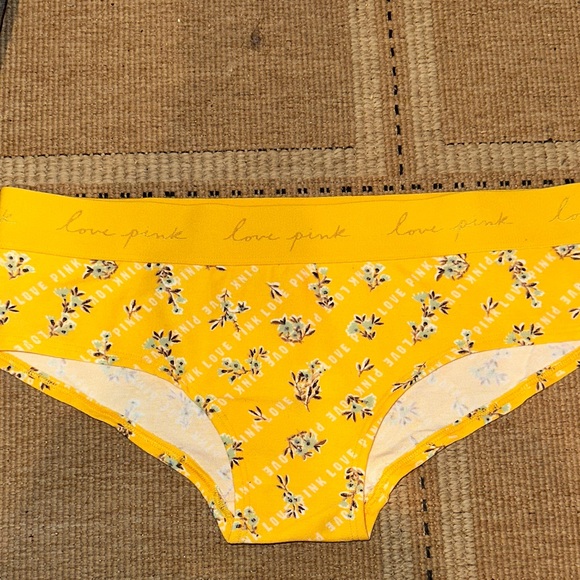 PINK Victoria's Secret Other - PINK Victoria's Secret Yellow Floral Hipster Bikini Bottoms